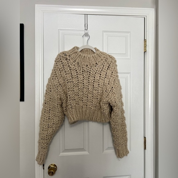 Lovers and Friends x Bridget Jolene Knit Sweater in Oatmeal - Picture 5 of 7